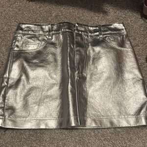 Glamorous Silver Mini Skirt